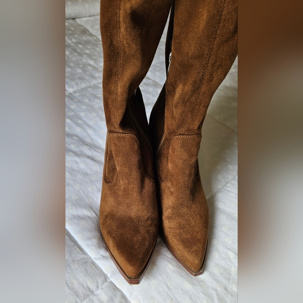 Marc Fisher size 6M Brown Suede Women's Boots.  OTK